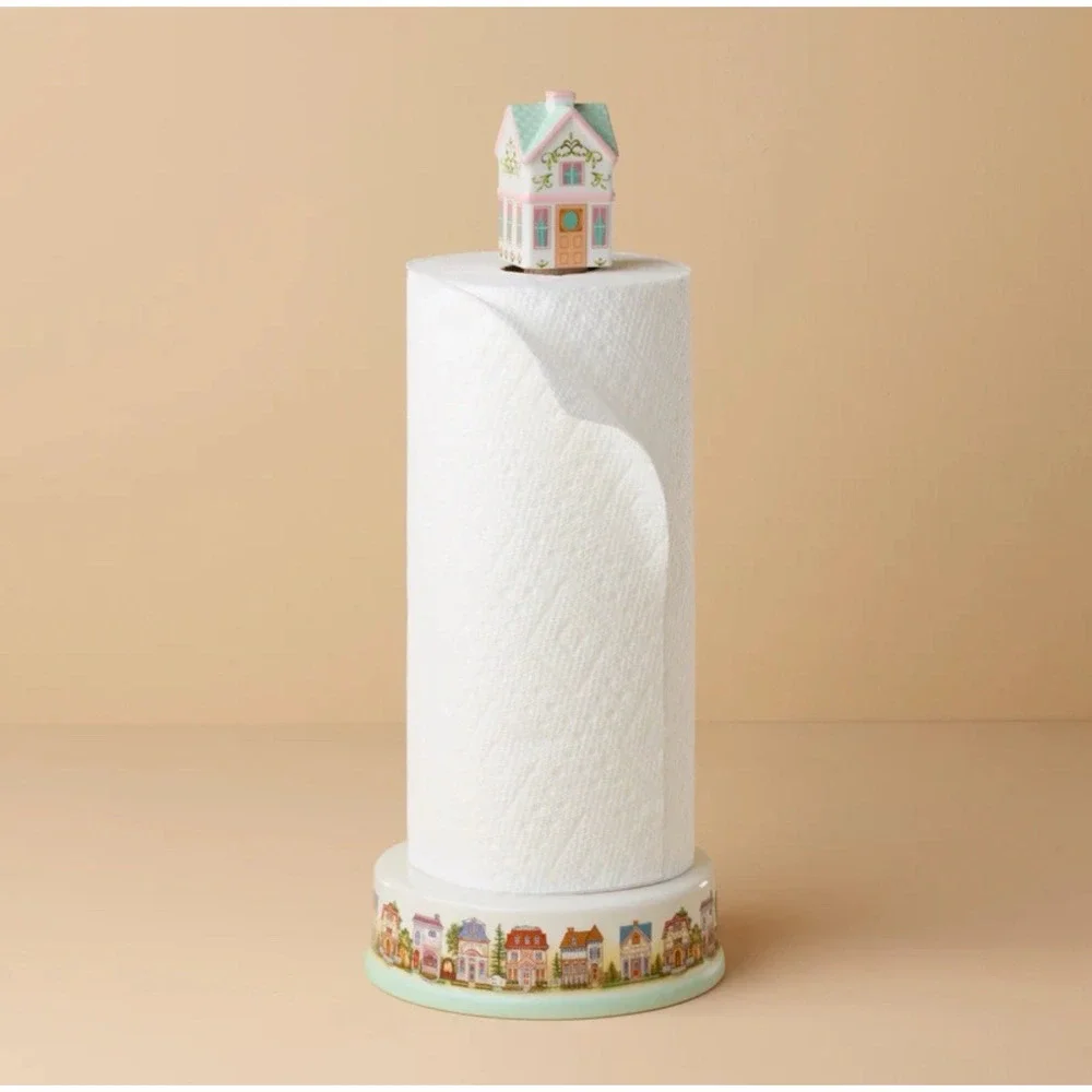 Lenox Spice Village Paper Towel Holder - NEW w/ Original Box